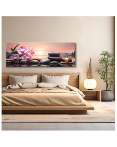 Leinwandbild - Rosa Zen-Muster | Feeby