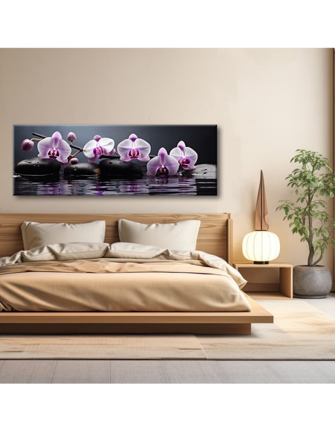 Obraz na ścianę do sypialni - Spa Zen Orchidea | Feeby.pl