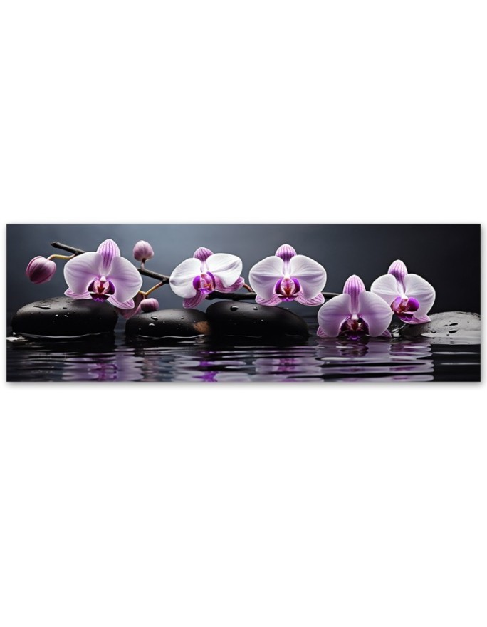Bedroom wall painting - Spa Zen Orchid | FEEBY