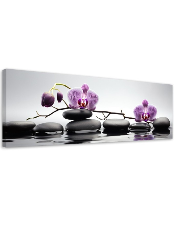 Modernes Wandbild - Spa Zen Orchidee | Feeby