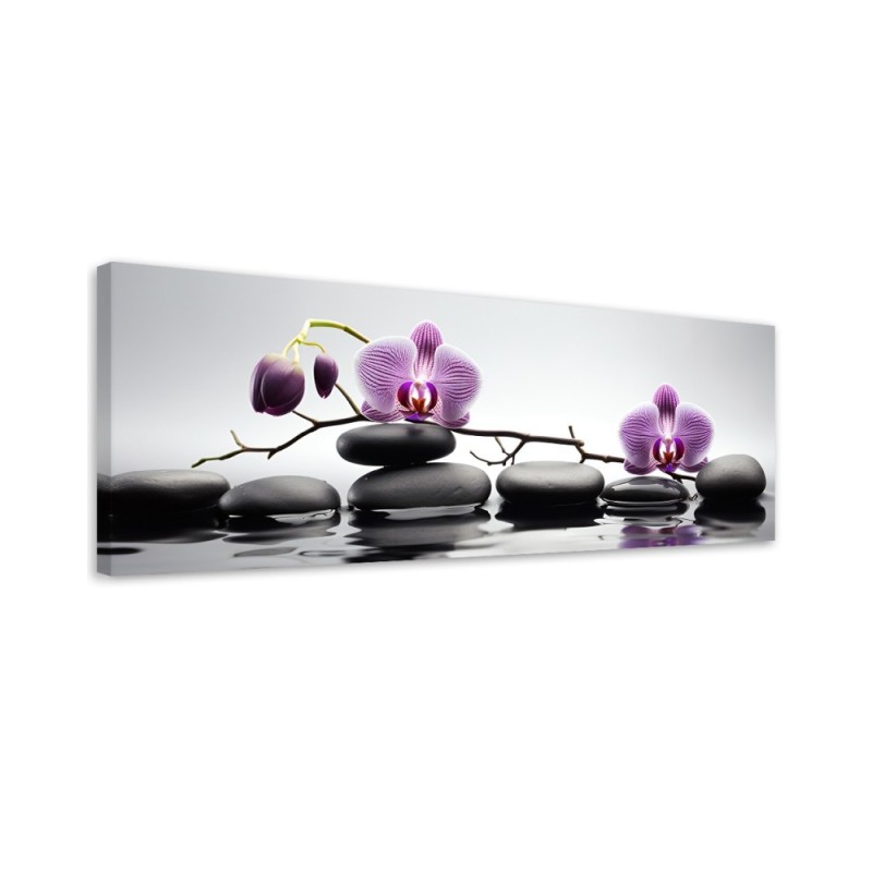 Modernes Wandbild - Spa Zen Orchidee | Feeby
