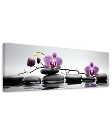 Modernes Wandbild - Spa Zen Orchidee | Feeby