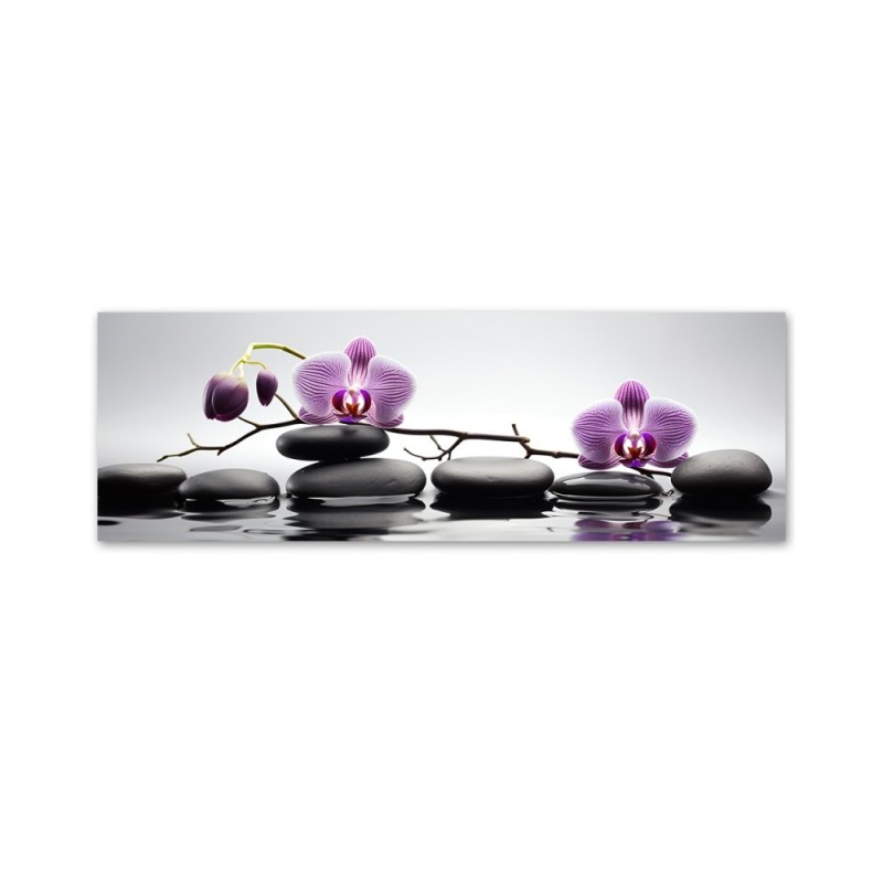 Modernes Wandbild - Spa Zen Orchidee | Feeby