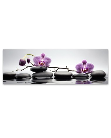 Modernes Wandbild - Spa Zen Orchidee | Feeby