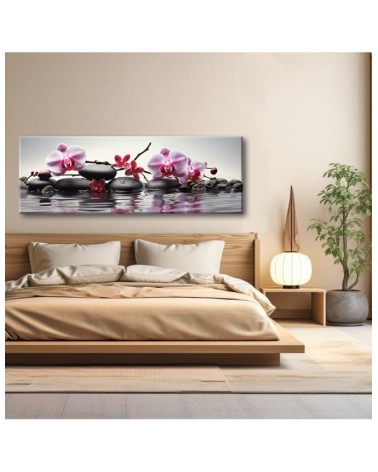 Dekoratives Leinwandbild - Steine Zen Spa | Feeby