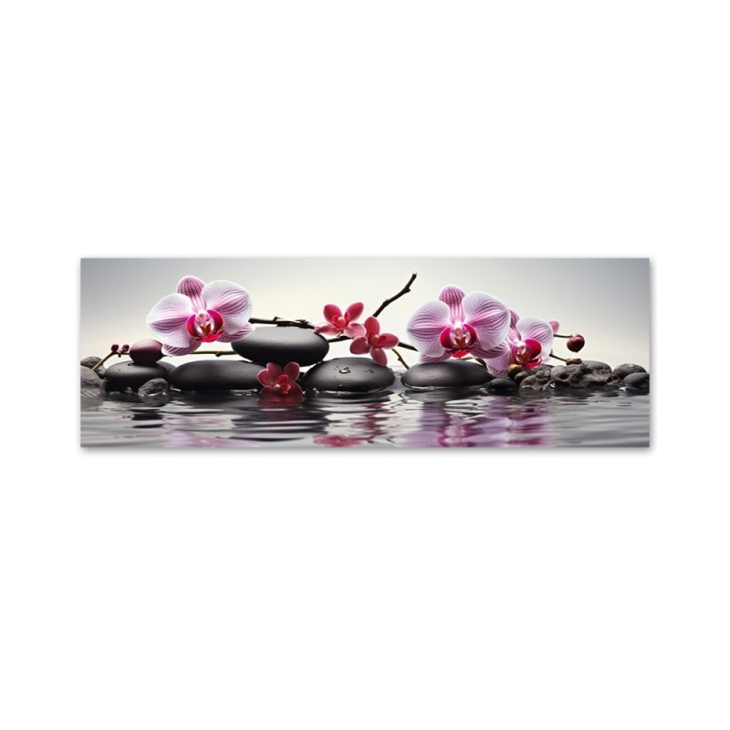 Dekoratives Leinwandbild - Steine Zen Spa | Feeby