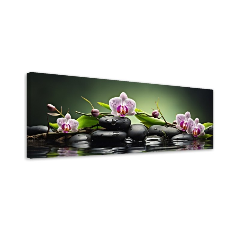 Leinwandbild - Zen spa grün zusammenstellung | Feeby