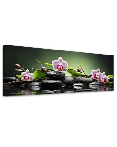 Leinwandbild - Zen spa grün zusammenstellung | Feeby