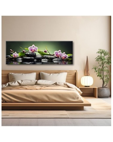 Leinwandbild - Zen spa grün zusammenstellung | Feeby