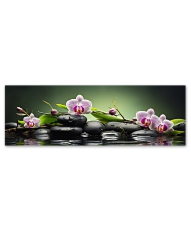 Leinwandbild - Zen spa grün zusammenstellung | Feeby