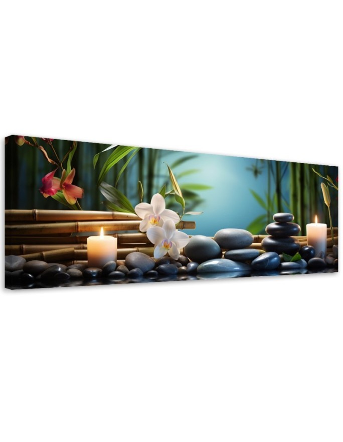 Bild auf Leinwand - Spa Zen Orchidee | Feeby
