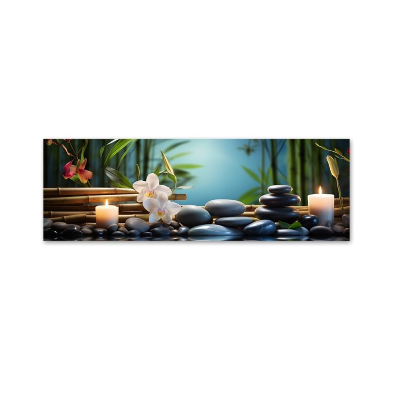 Bild auf Leinwand - Spa Zen Orchidee | Feeby