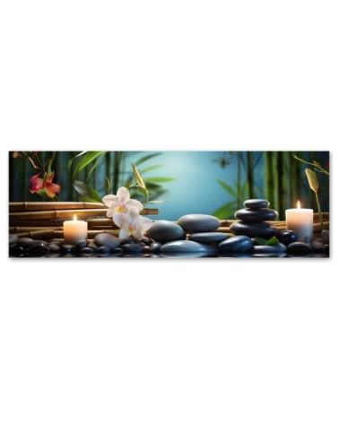 Bild auf Leinwand - Spa Zen Orchidee | Feeby