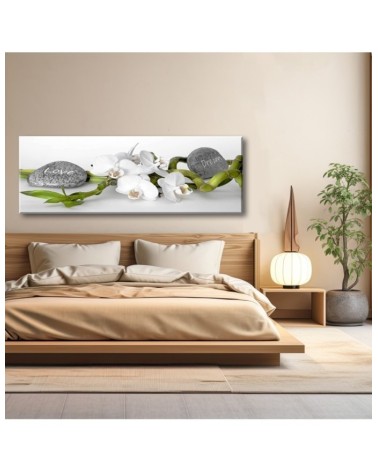 Bild auf Leinwand - Weiße Zen-Orchidee | Feeby