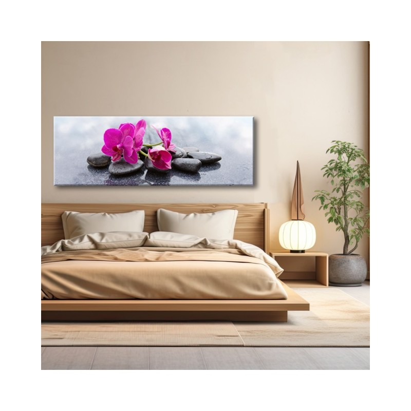 Bild auf Leinwand - Rosa Blume Orchidee | Feeby