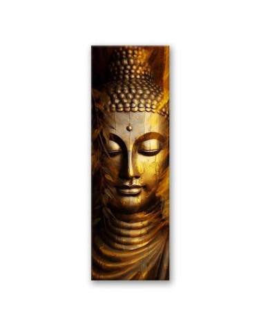 Modernes Wandbild - Goldener Buddha | Feeby
