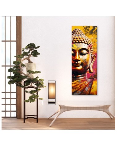 Leinwanddruck - Buddha-Statue abstrakt | Feeby