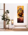 Obraz na ścianę do salonu - Budda na abstrakcyjnym tle | Feeby.pl
