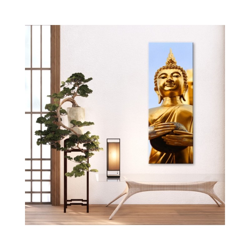 Bild auf Leinwand - Goldene Buddha-Statue | Feeby