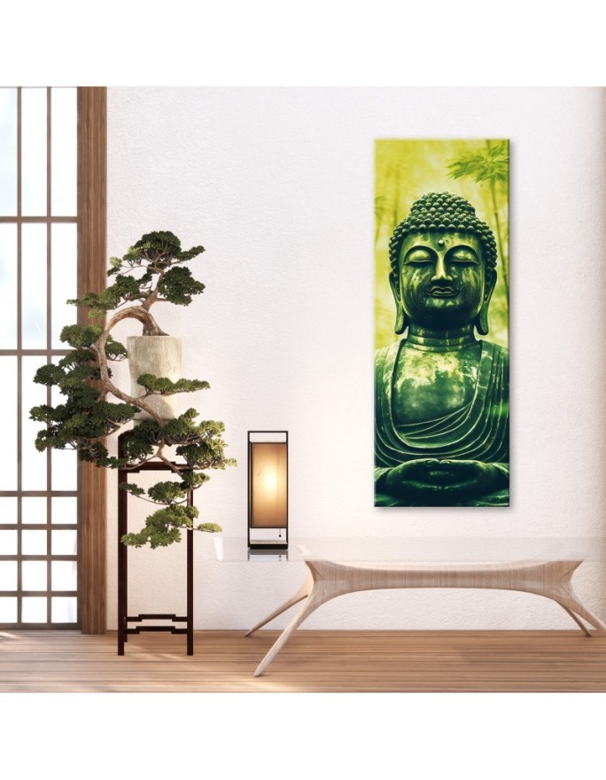 Obraz na płótnie nowoczesny - Budda i bambusy zen | Feeby.pl