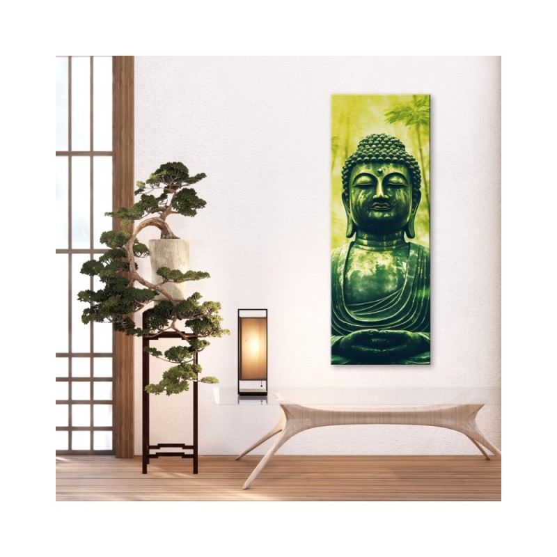 Modernes Wandbild - Buddha und Zen-Bambus | Feeby
