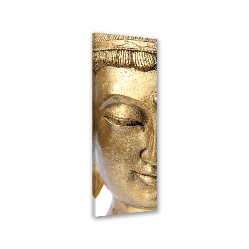 Bild auf Leinwand - Goldenes Gesicht des Buddha | Feeby