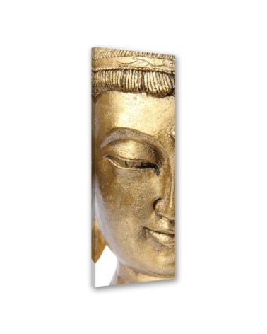 Bild auf Leinwand - Goldenes Gesicht des Buddha | Feeby