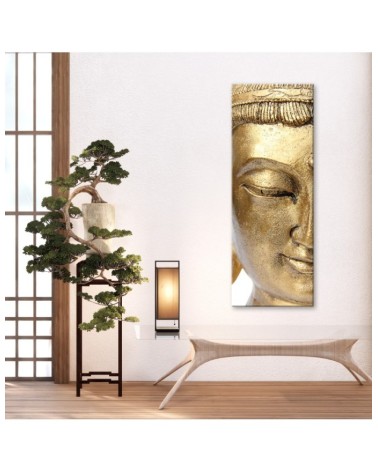 Bild auf Leinwand - Goldenes Gesicht des Buddha | Feeby