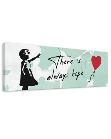 Canvas print for bedroom - Banksy Girl with balloon | FEEBY
