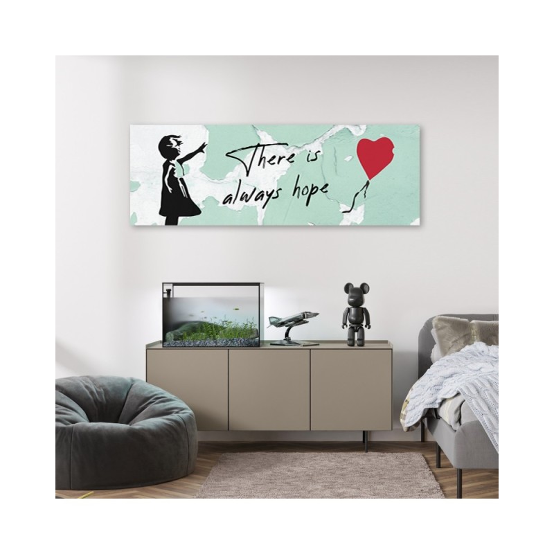 Leinwandbild modern - Banksy Girl mit Luftballon | Feeby