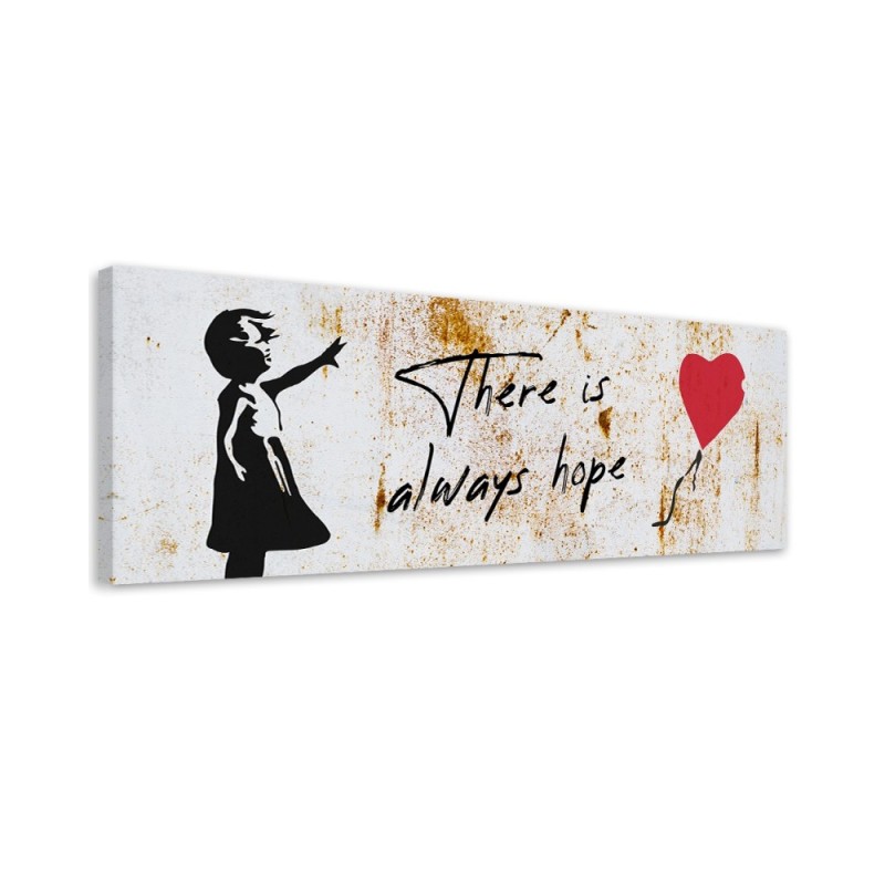 Leinwandbild - Banksy Girl mit Luftballon | Feeby