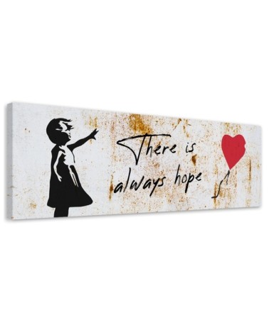 Leinwandbild - Banksy Girl mit Luftballon | Feeby