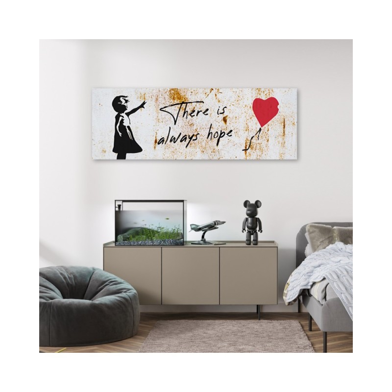 Leinwandbild - Banksy Girl mit Luftballon | Feeby