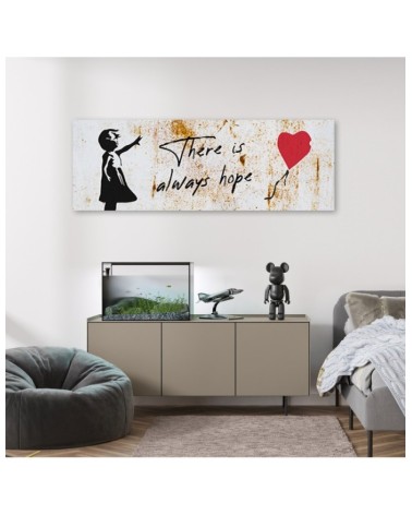 Leinwandbild - Banksy Girl mit Luftballon | Feeby