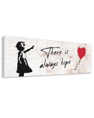Canvas print for the wall - Banksy Girl with balloon | FEEBY