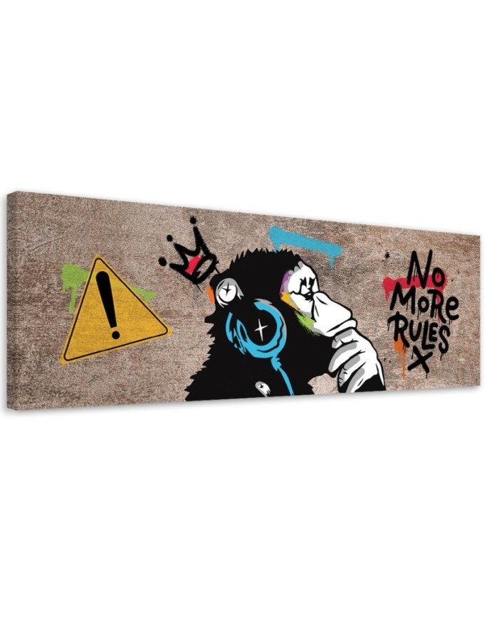 Modern painting for wall - Banksy DJ Monkey | FEEBY