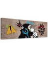 Nowoczesny obraz na ścianę - Banksy DJ Małpa | Feeby.pl
