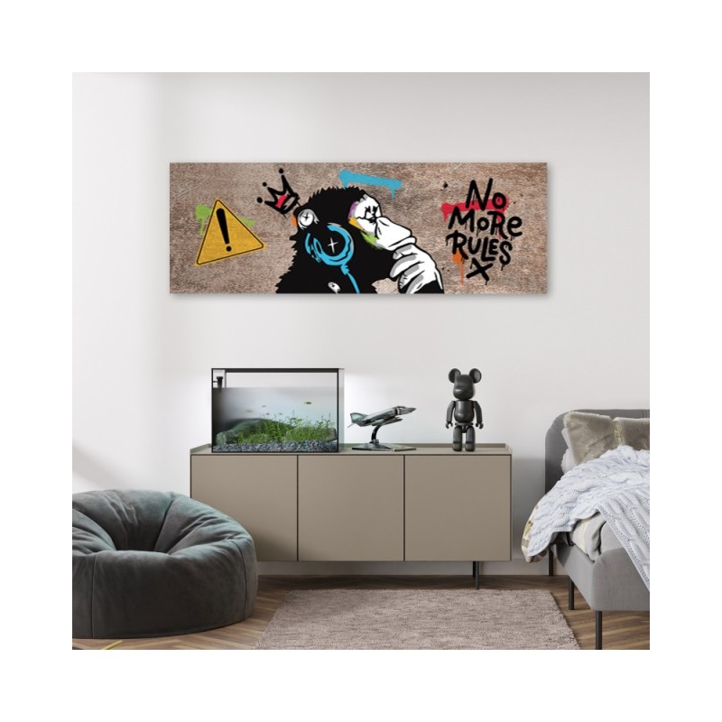 Leinwandbild - Banksy DJ Affe | Feeby