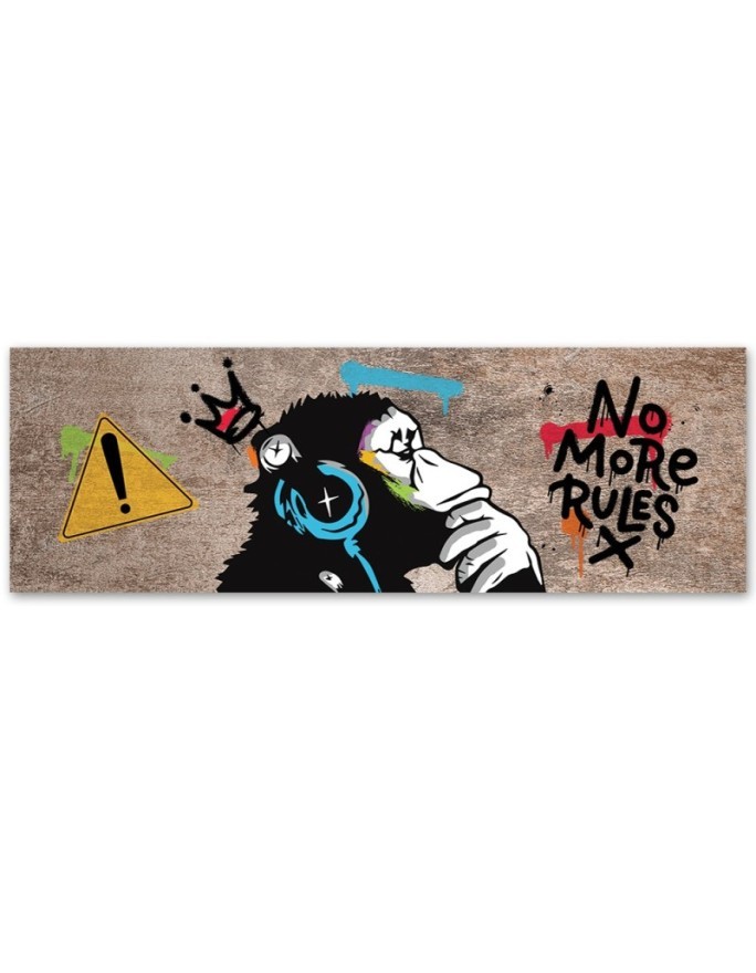 Nowoczesny obraz na ścianę - Banksy DJ Małpa | Feeby.pl