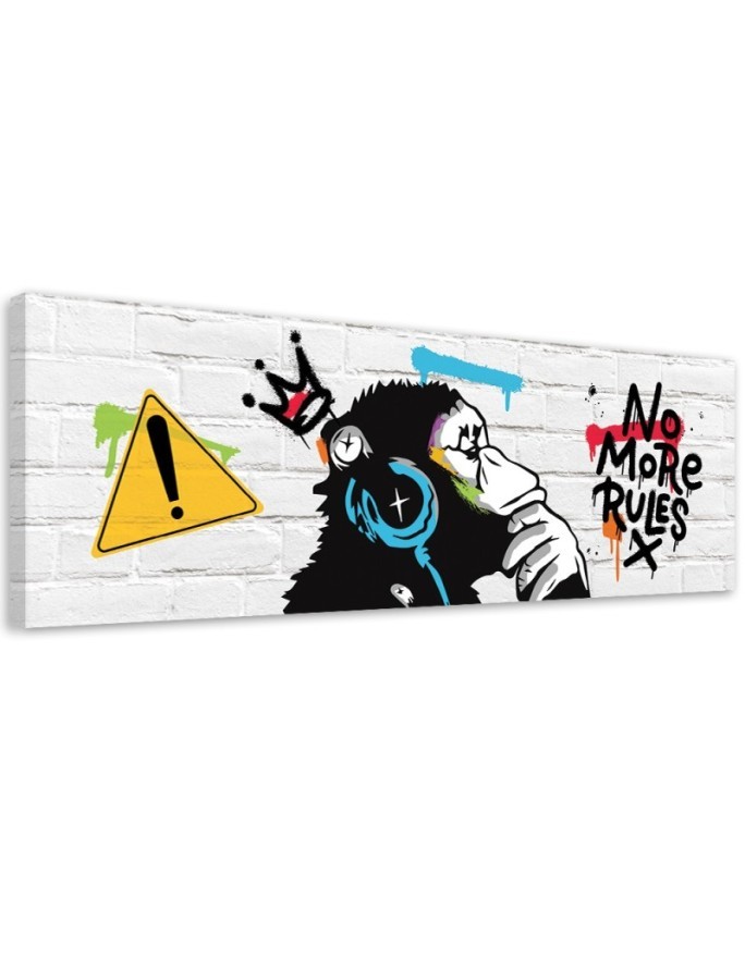 Modernes Wandbild - Banksy DJ-Affe | Feeby