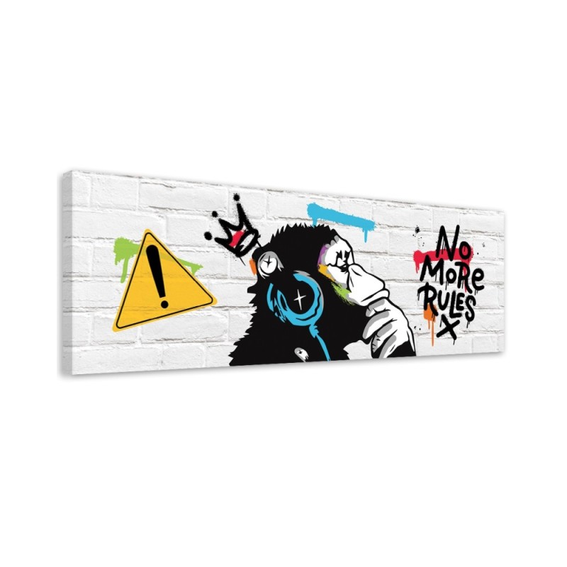 Modernes Wandbild - Banksy DJ-Affe | Feeby