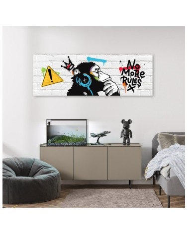 Modernes Wandbild - Banksy DJ-Affe | Feeby