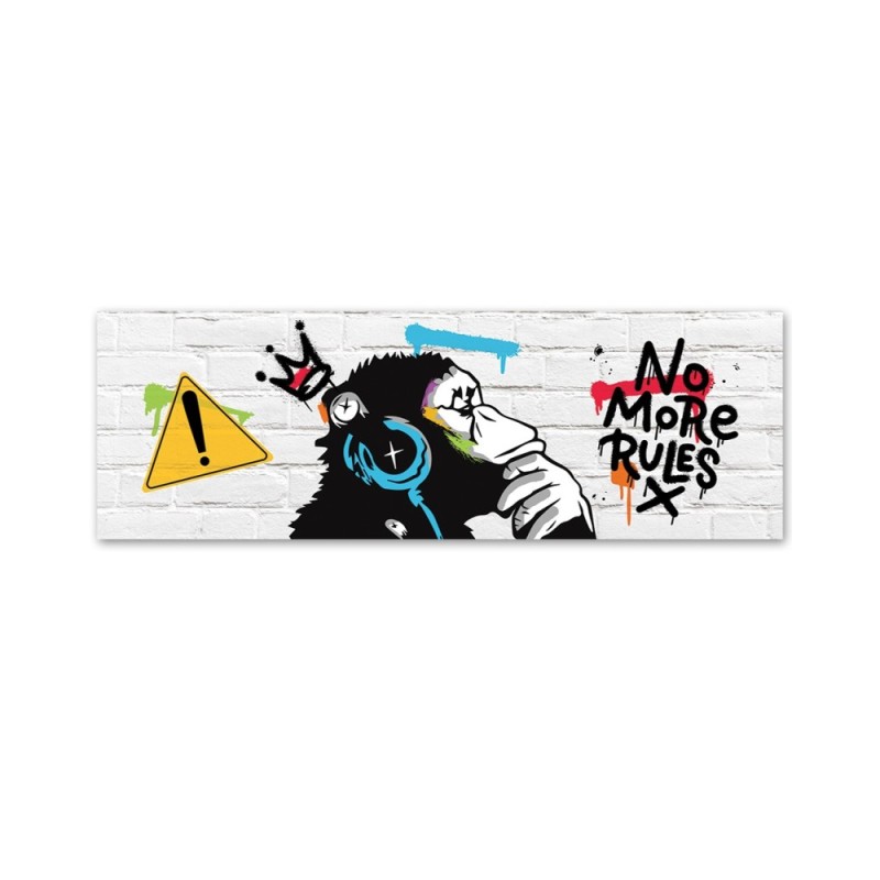 Modernes Wandbild - Banksy DJ-Affe | Feeby