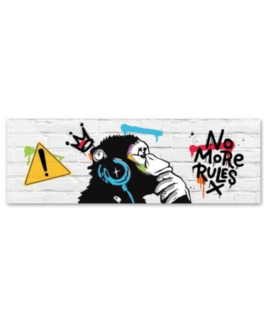 Modernes Wandbild - Banksy DJ-Affe | Feeby