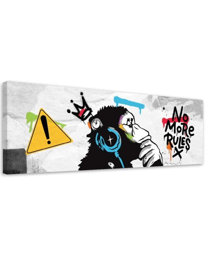 Obraz na ścianę do sypialni - Banksy DJ Małpa | Feeby.pl