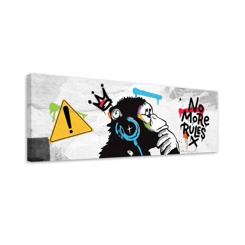 Leinwandbild - Banksy DJ Monkey | Feeby