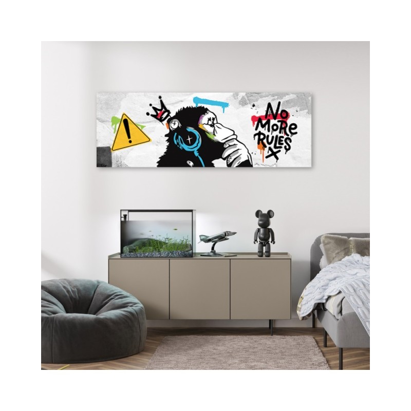 Leinwandbild - Banksy DJ Monkey | Feeby