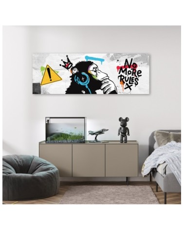 Leinwandbild - Banksy DJ Monkey | Feeby