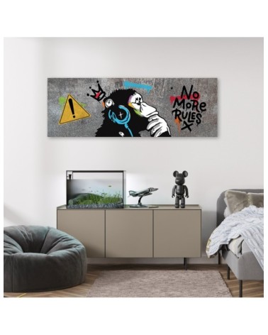 Modernes Wandbild - Banksy DJ Monkey | Feeby