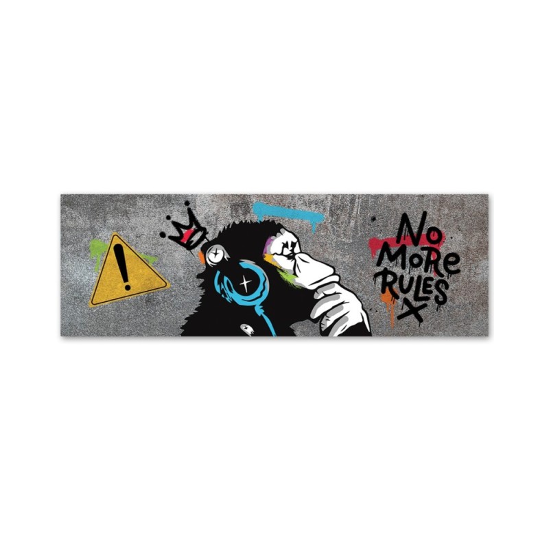 Modernes Wandbild - Banksy DJ Monkey | Feeby